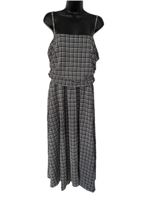 Vestido midi acanalado a cuadros Lululemon Seersucker talla XL Foto 1 de 4