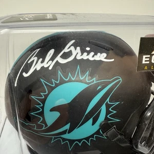 Bob Griese Autographed Miami Dolphins Eclipse Speed Mini Helmet Beckett COA - Picture 1 of 6