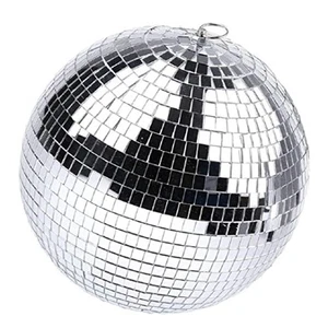 Bola de discoteca espejada plateada para colgar con para colgar para luz 8072 - Imagen 1 de 6