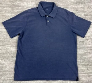 Van Heusen Shirt Mens Blue Polo Golf Collared Cotton Casual Comfort Size XL - Picture 1 of 1