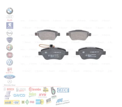 PASTIGLIE FRENO ANTERIORI FIAT 500 GRANDE PUNTO STILO ALFA ROMEO MITO 1.4 1.3 - Immagine 1 di 4