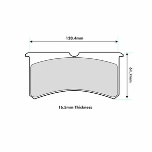 Pastiglie freno EBC Brakes RP-X per adattarsi pinza Wilwood Narrow Superlite 4 e 6 pistoncini - Foto 1 di 3