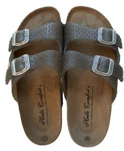 Helle Comfort Women’s Adjustable Buckle Sandals-Size 9-Made in Spain, Limited Ed - Picture 1 of 3