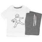 'Baby With Teething Ring' Kids Nightwear / Pyjama Set (KP038165)