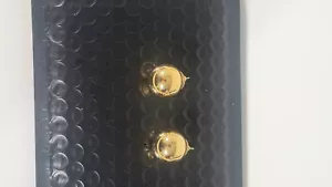 Christmas Gold Ball Earrings - Picture 1 of 5