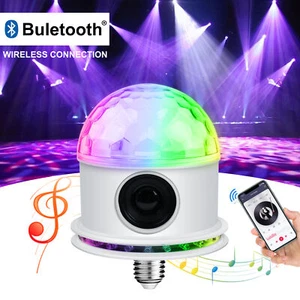 Bluetooth Lautsprecher RGB LED Bühnenlicht Strobe Disco Party DJ Kugel Lampe DMX Farben - Bild 1 von 11