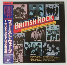 e342 Japan Laserdisc BRITISH ROCK THE FIRST WAVE THE BEATLES THE ROLLING STONESθ