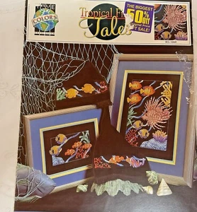 True Colors Cross Stitch Booklet Tropical Fish Tales BCL-10029 Karen Bowdish - Picture 1 of 3