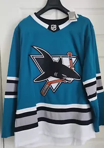 San Jose Sharks 20-21 Adidas 30th Anniversary Heritage Jersey 54 NWT - Picture 1 of 12