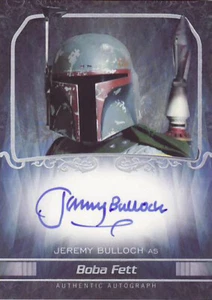2015 STAR WARS MASTERWORK JEREMY BULLOCH AUTOGRAPH BOBA FETT - Picture 1 of 1