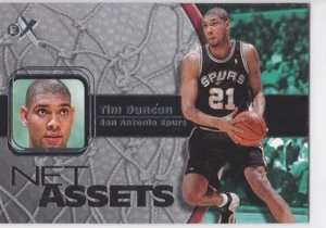 TIM DUNCAN 2000 EX Net Assets Insert Basketball Card SAN ANTONIO SPURS HOFer! - Picture 1 of 2