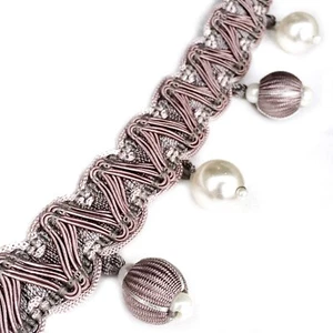 3 YARDS / 3 COLORS / Hobo 2" Beaded Tassel Fringe Trim - Picture 1 of 14