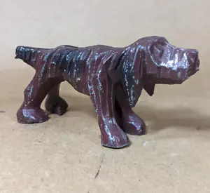 Estatuilla de colección de Blood Hound Wrinkly Retriever posición metal tallado aspecto perro - Imagen 1 de 9