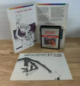 E.T. The Extra-Terrestrialš„ (Atari 2600, 1982) By Atari (Cartridge & Manual)š„ - Picture 1 of 8