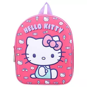 MOCHILA HELLO KITTY HELLO KITTY 3D NIÑAS MOCHILA ESCOLAR BOLSO - Imagen 1 de 5