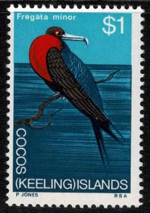 Cocos Keeling Islands 1969 $1 "Fregata Minor" Stamp - MUH - Picture 1 of 1