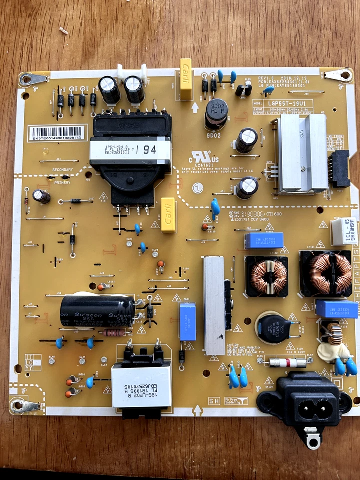 FUENTE DE ALIMENTACIÓN EAY65149301 PARA LG 55UM7450PLA Foto 1 de 1