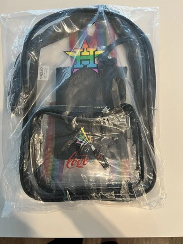Houston Astros Pride Clear Mini Backpack SGA 06/20 Cover