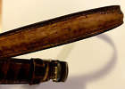 Genuine Snake Skin Belt vintage Diamond clip clasp small size Unisex  S0935