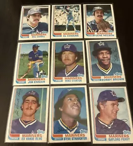 1982 Topps Traded Seattle Mariners Team Set of 9 - GAYLORD PERRY - Picture 1 of 2