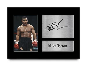 Mike Tyson Collection Signed Printed Autograph A3 Poster Gift For Boxing Fans - Picture 1 of 56