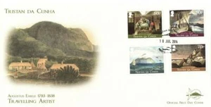 TRISTAN DA CUNHA 2014 REISENDER KÜNSTLER ERSTTAGSBRIEF - Bild 1 von 1
