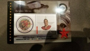 CANADA NHL BOBBY HULL STAMP CARD - Picture 1 of 2