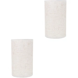 2pcs Small Lampshade E27 Base Drum Lampshade Indoor Light Cover Light Accessory - Picture 1 of 12