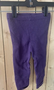 * TODDLER GIRLS MODERN MOMENTS BY GERBER  PURPLE   KNIT PANTS SIZE 2T  LEGGINGS - Picture 1 of 2