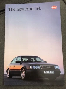 Audi S4 BROCHURE 1991-92 in Excellent condition - Picture 1 of 3