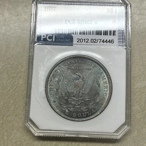 1887 BU GEM MORGAN SILVER DOLLAR UNC MS++ U.S. MINT RARE KEY COIN - Picture 1 of 12