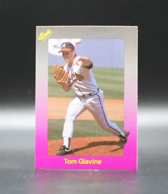 1989 Classic Update Travel Purple TOM GLAVINE Card #159 Atlanta Braves - Image 1 of 2