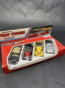 Old Timer Druckguss Metall Rückzug Action 4er Set - Bild 1 von 6