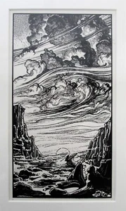 KELLY FREAS HEECHEE # 31 FINAL SCRATCHBOARD DRAWING GATEWAY TRIP FREDERIK POHL - Bild 1 von 1