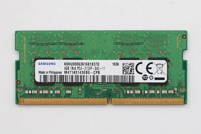 Samsung 4GB 1Rx8 PC4-2133P-SAD-11 Laptop Memory P/N: M471A5143EB0-CPB Tested - Image 1 of 2