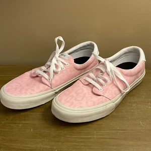 Straye Damen 12,5 Herren 11 rosa Leopard Global Penetration Canvas Schuhe niedrig NEU - Bild 1 von 6