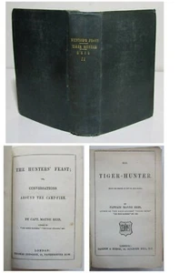 1855 1862 BIG GAME HUNTING Novels TIGER Hunter 2 Novels Captain Mayne Reid - Bild 1 von 8