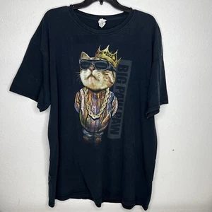 King Cat Biggie Pequeño PAW GRANDE PAW Gato Suéter Rap Hip Hop Camiseta 2XL XXL - Imagen 1 de 5