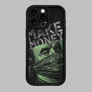 Full-lens protection with a dollar design pattern case, suitable for iPhone - Picture 1 of 12