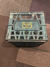 Vintage Meadow Gold Dairies Green Heavy Thick Plastic Milk Crate