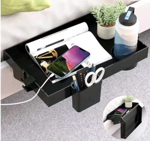 Solejazz Bedside Shelf for Bed Foldable Bunk Bed Shelf Clip On Nightstand Tray - Picture 1 of 5