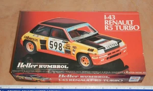 VINTAGE HELLER HUMBROL - RENAULT R5 TURBO MODEL KIT, SCALE 1/43, #80173, NOS - Bild 1 von 2