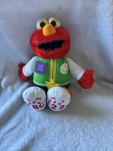 Elmo Plush 14" ABC 123 Shapes Ready 4 School Talking Singing Sesame Street Works - Picture 1 of 4