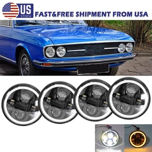 4PCS 5-3/4"/575" LED Headlights Hi/Lo w/DRL For Lincoln Continental 1958-1979 US - Picture 1 of 15
