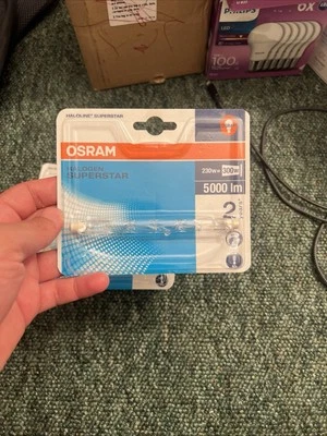 Osram Halogen Rod Superstar R7s 230V 230W=300W Clear Bulb MADE IN GERMANY - Image 1 of 4