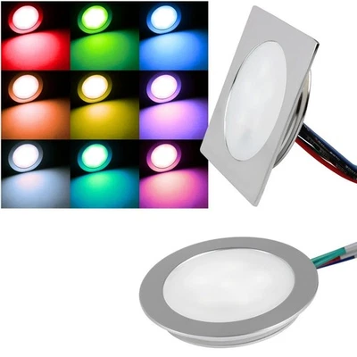 LED Einbau-Leuchte extra flach 12V IP67 trittfest Bodeneinbau-Strahler Spot slim - Bild 1 von 2