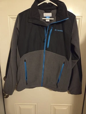 Columbia Jacket Boys Black & Gray  Fleece Full Zip 18/20 - Image 1 of 4