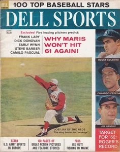 Dell Sports Magazine 1962-6 - Cincinnati Reds, Detroit Tigers, Giants, Orioles - Imagen 1 de 1