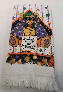 Halloween Trick Or Treat Kitchen Hand Towel - Picture 1 of 7