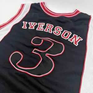 VNTG Y2K Allen Iverson Limited Edition #3 Reebok Trikot Schwarz Rot Herren XL - Bild 1 von 8